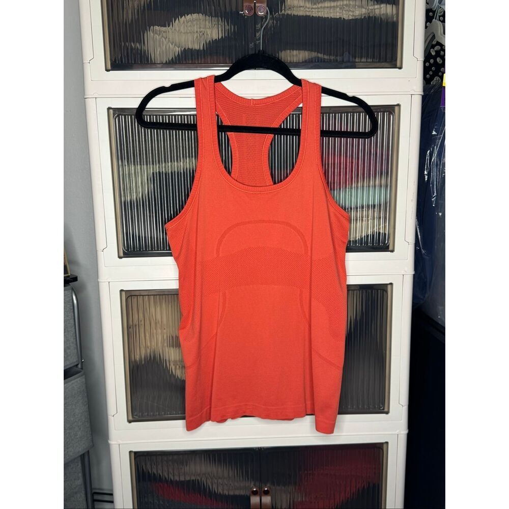Lululemon Athletica Swiftly Racerback Tank Top, (2.0), Hip Length, NWOT, 8, Rust